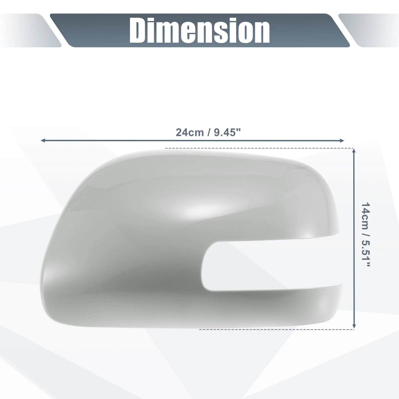 Left Side Mirror Cover Cap for Toyota Camry (2006–2011) Gray