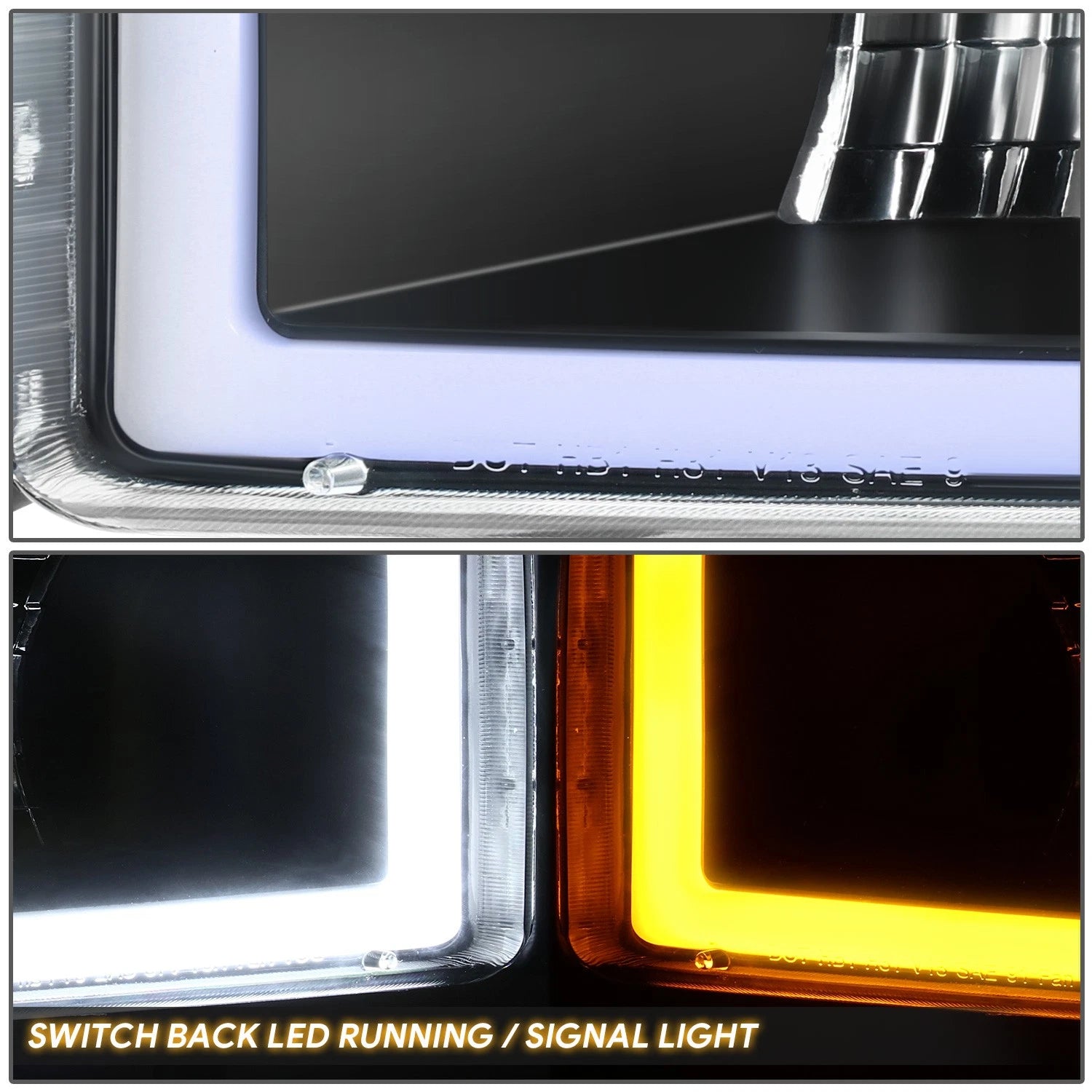L-Shape LED Headlights for Dodge Ram 1500 2500 3500 (1994–2002)