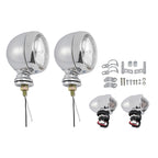 D19 Motorcycle Spotlight Headlight Fog Beam Chrome for Motorcycle Scooter