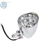 Chrome Headlight Visor for Bobber Chopper Dyna (12V)