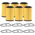 Set of 6 Engine Oil Filters for Hyundai Kia V6 (StdAsp GAS)