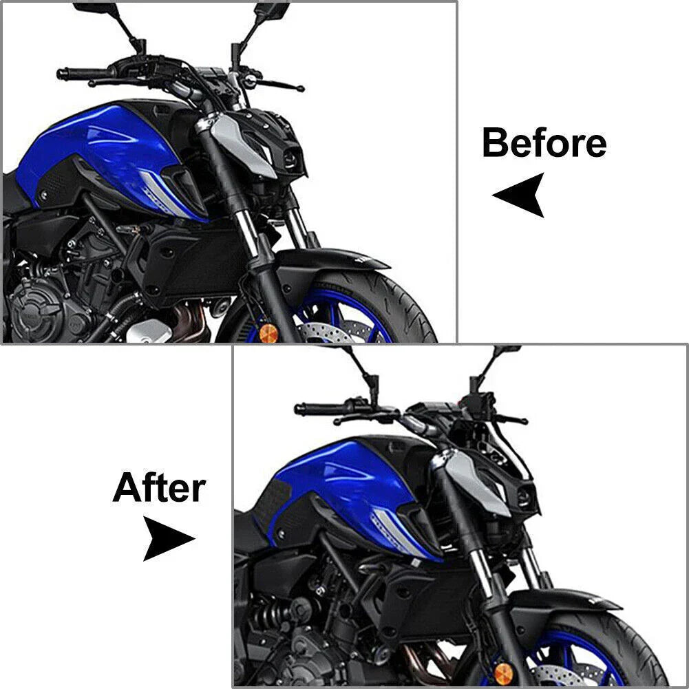 Black ABS Windshield Deflector for Yamaha MT07 (2021-2022)