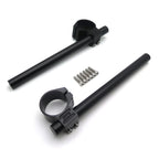 50mm Clip Ons for Universal Black Fork Tube 43mm Tilt 7 Degree