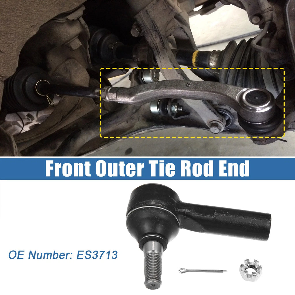 2X Front Outer Tie Rod End Links ES3713 for Toyota Matrix (2003–2008)