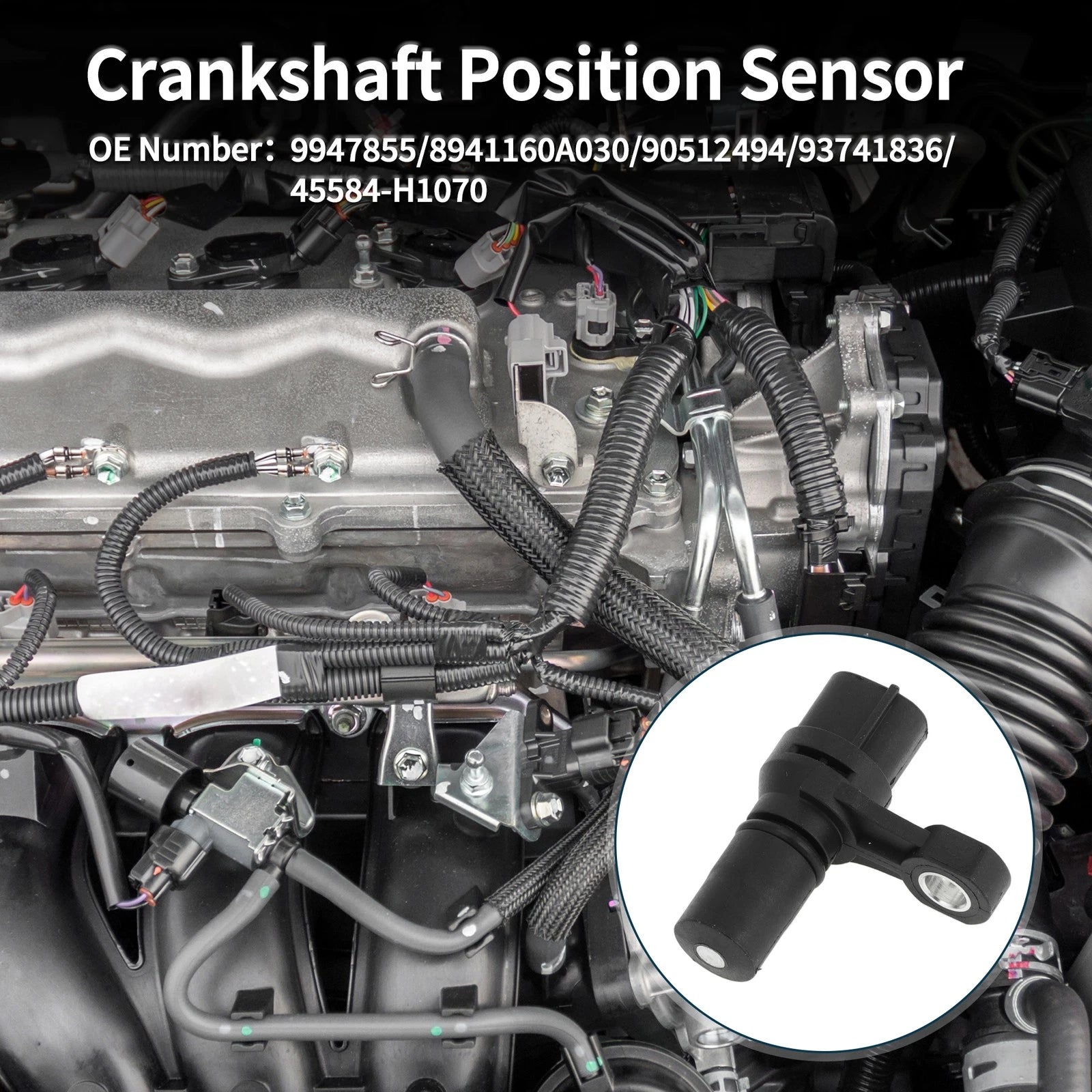 Crankshaft Position Sensor for Hyundai Terracan 2.5TD (2001–2006) No. 9947855