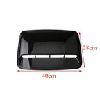 3 x Universal Car Air Flow Intake Hood Scoop Vent Cover Glossy Black