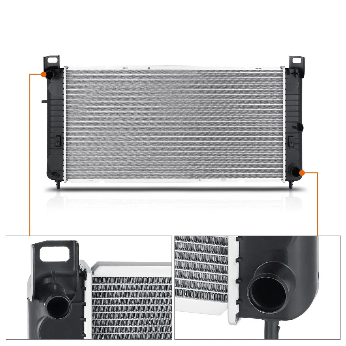 Aluminum Cooling Radiator DPI-2372 for Silverado/Sierra 4.8L 5.3L 6.0L (1999–2007)