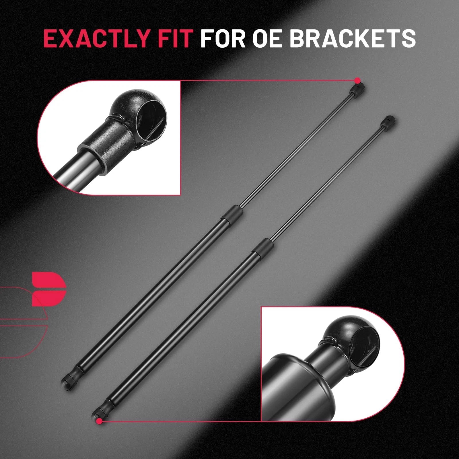 Gas Strut for Truck Cap Pickup Window RV Door Toolbox (28 Inch, 50lbs)