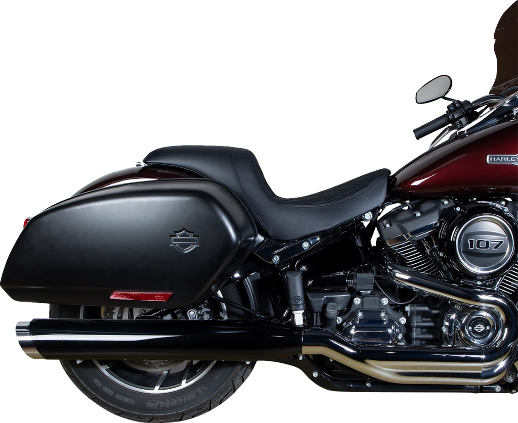 Predator Seat for Drag Specialties (Double Diamond, Black Stitching)