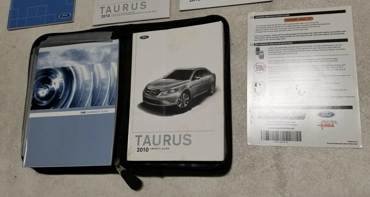 Owners Manual for Ford Taurus (2010) - OEM with Case