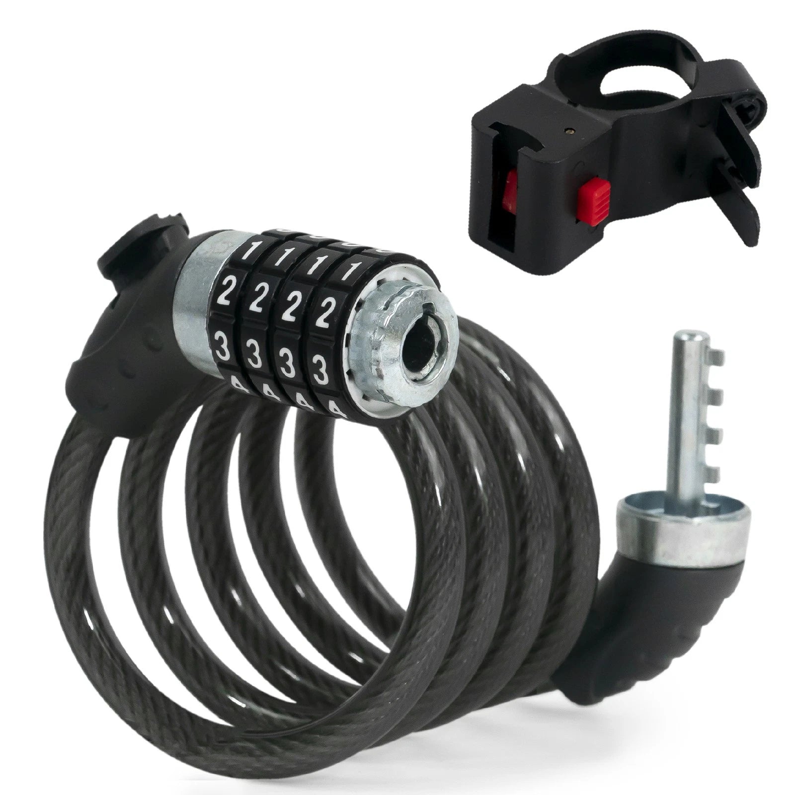 Bike Lock Cable, Combination Anti Theft Resettable Lock for Bikes