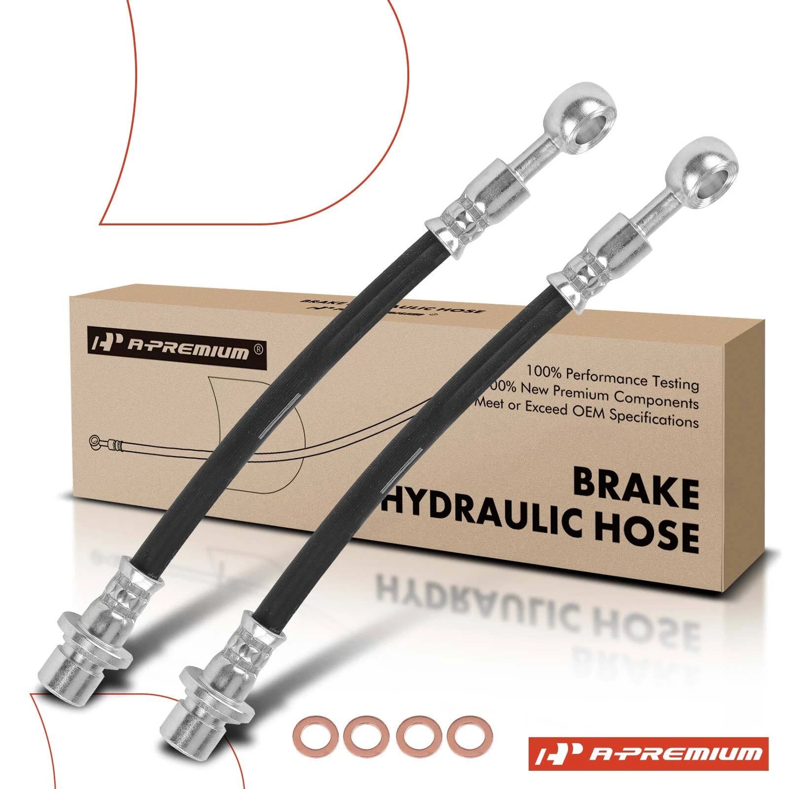 2X Rear Outer Brake Hydraulic Hose for Honda Odyssey (1995–1998)