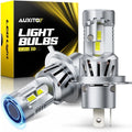 2Pcs H4 9003 LED Headlight Bulbs Conversion Kit 80W 6500K for