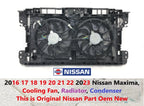 Cooling Fan Radiator Condenser Pack for Nissan Maxima 2016–2023 (625083TA0B)