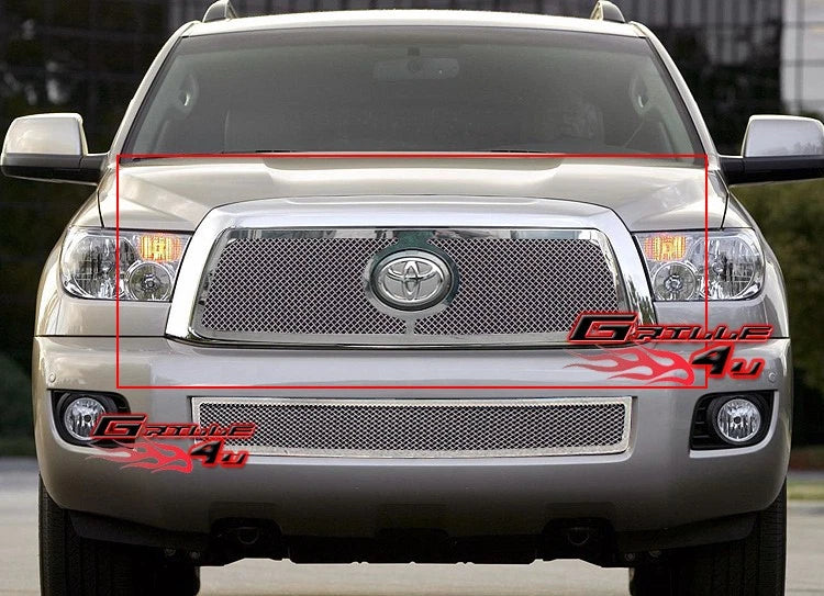 Stainless Chrome Mesh Grille Insert for Toyota Sequoia (2008–2017)