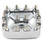 Chrome MX Style Brake Pedal Pad Cover for Harley Softail Dyna Sportster