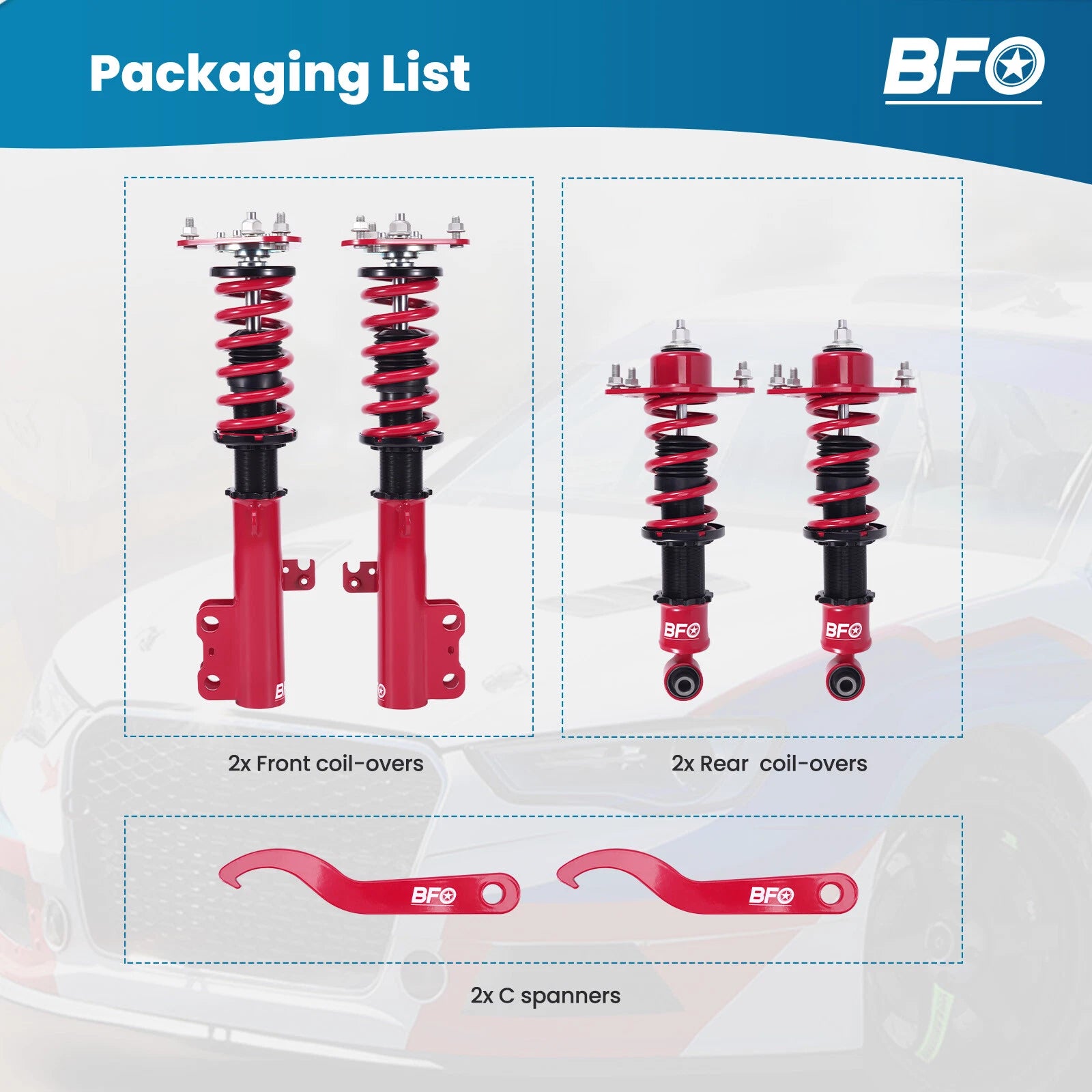 Coilovers Lowering Kit for Scion tC Coupe (2005–2010)
