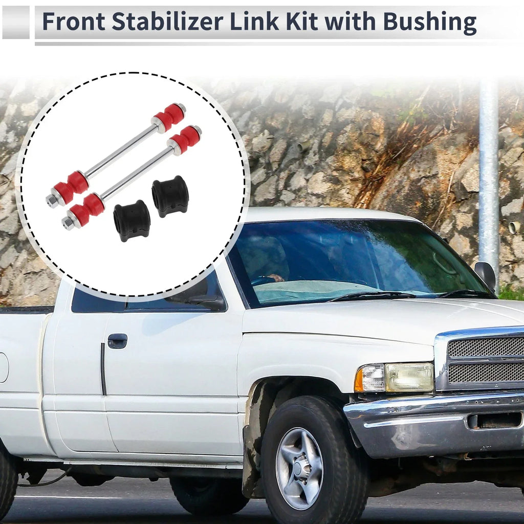 Front Stabilizer Bar Link with 2 x Bushings for Dodge Ram 1500