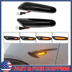 LED Side Marker Turn Signal Lights for BMW E60 E46 E82 E83 E90 E92 (2000â2015)