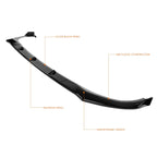 Gloss Black Front Bumper Body Kit Lower Splitter Spoiler Lip for Elantra (2021–2022)