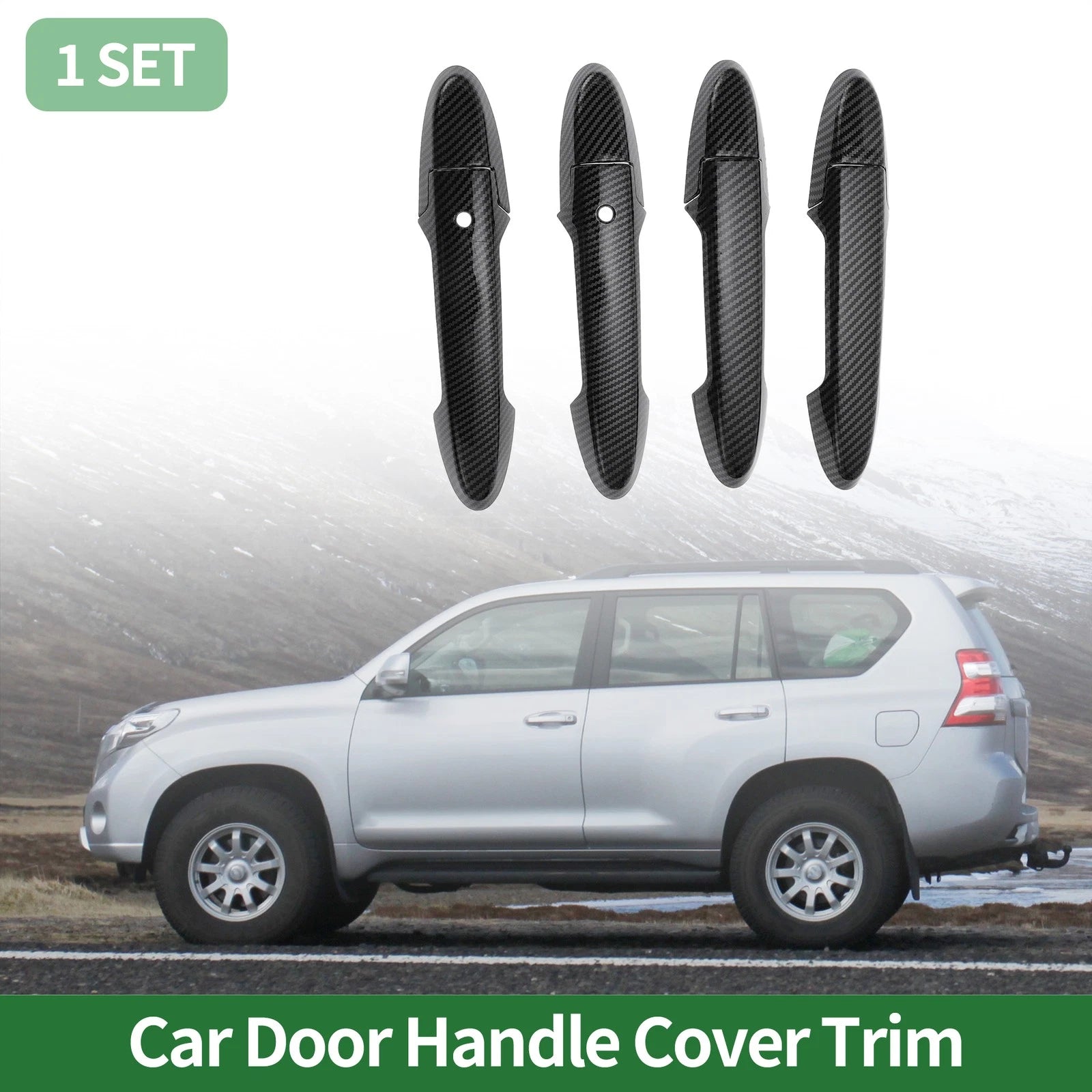 Carbon Fiber Door Handle Cover Trim for Honda Fit Jazz (GK5, GP5)