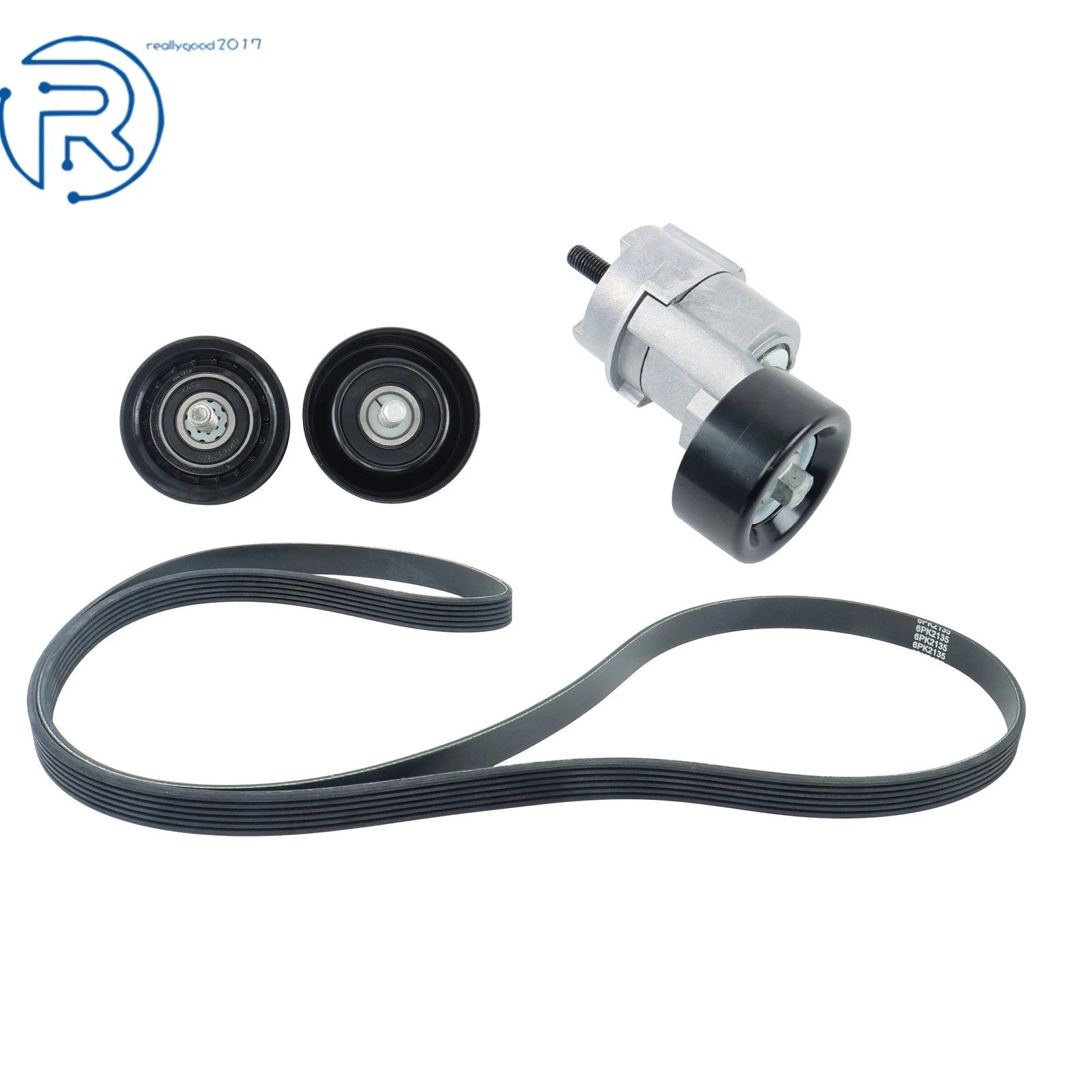 V-Belt Tensioner Idler Pulley Kit for Kia Optima Rondo Hyundai Sonata (2006–2010)