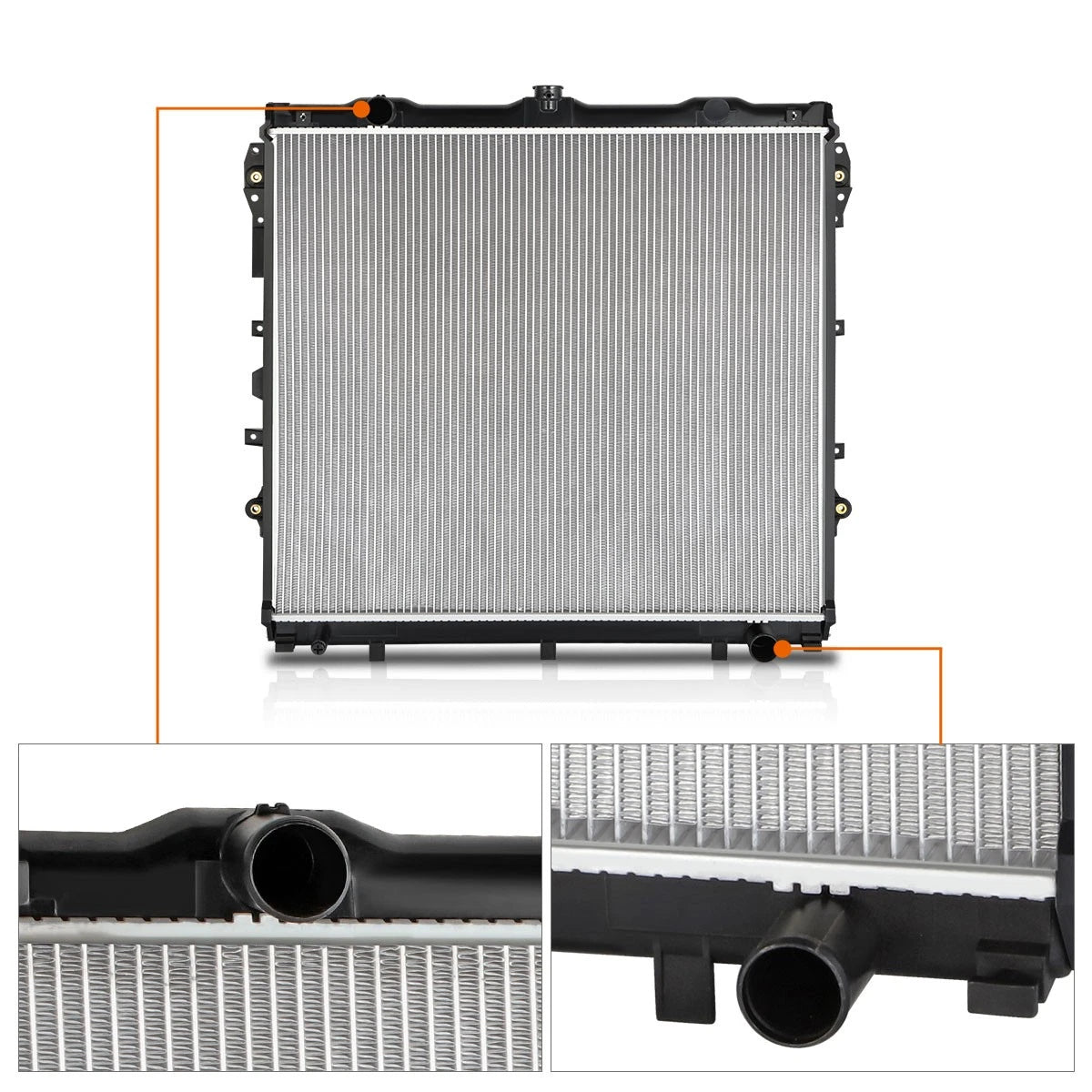 Aluminum Core Cooling Radiator DPI-2992 for Tundra/Sequoia (2007–2009)