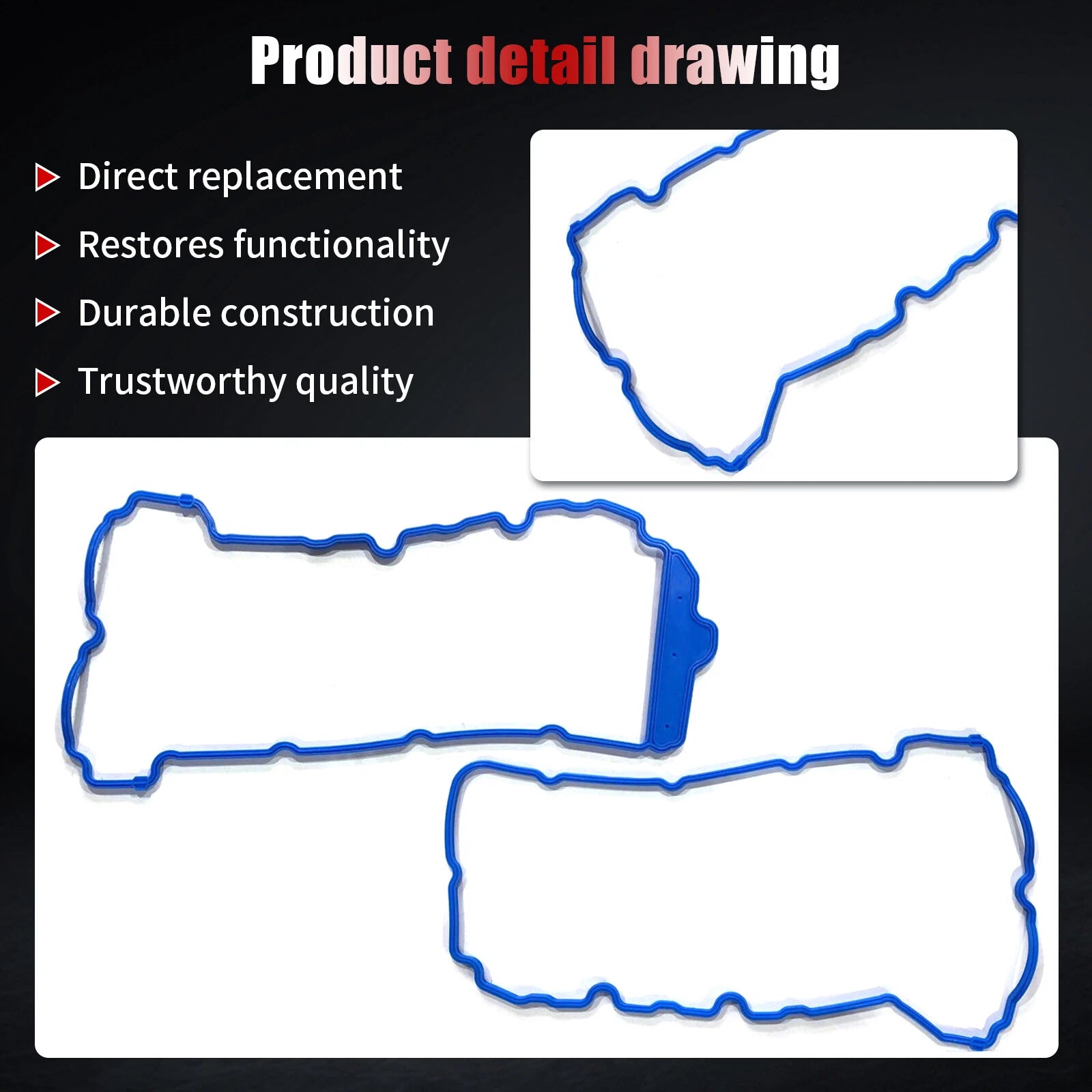 Valve Cover Gasket Kit for Suzuki Grand Vitara 3.2L XL-7, Cadillac CTS 2.8L