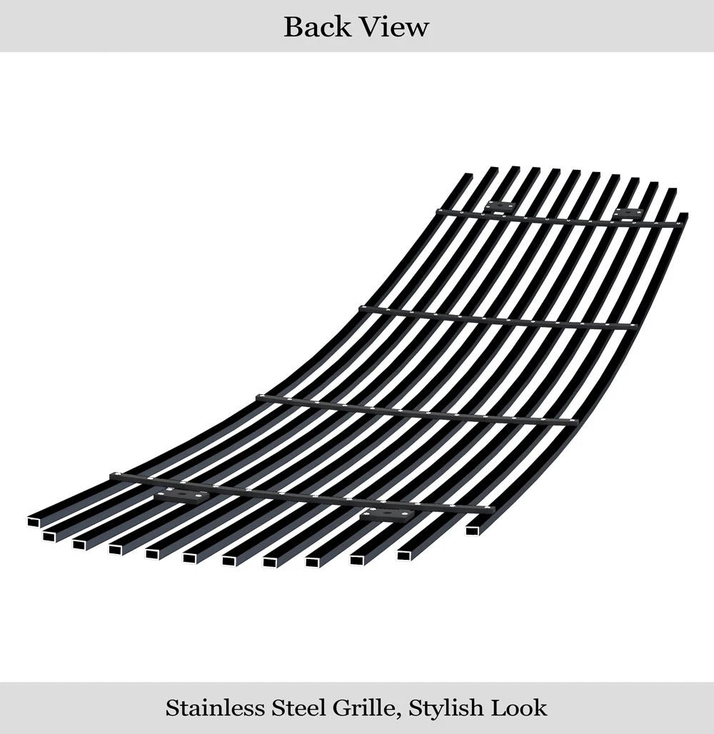 Upper Stainless Black Billet Grille for GMC Sierra 1500/2500/3500 (1999-2002)