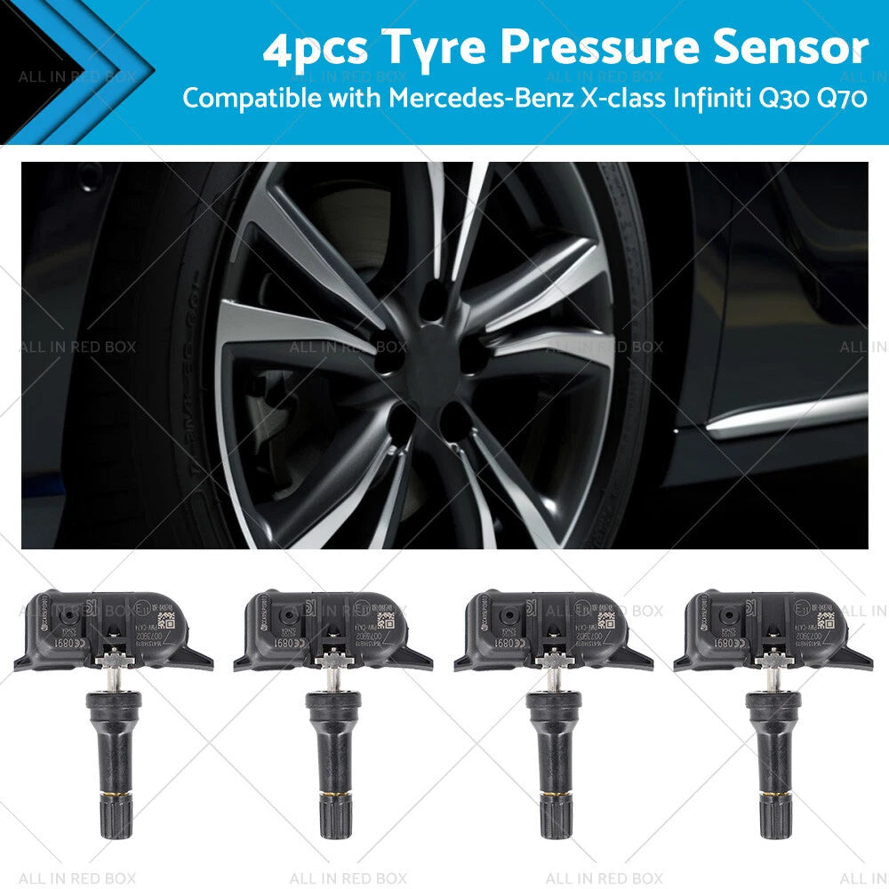 4X Tyre Pressure Sensor 40700-5ZH0A for Mercedes X Class (2017–2020)
