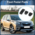 3 Pcs Foot Accelerator Pedal Covers for Subaru Forester (2006–2018) Black