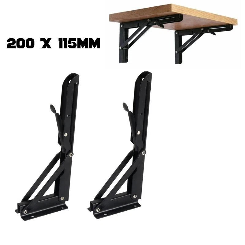 Set of 2 Folding Brackets for Camper Van Motor Home Caravan Accessories