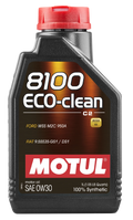 Motul 8100 Eco-Clean Full Synthetic Motor Oil 0W-30 (1L) 102888