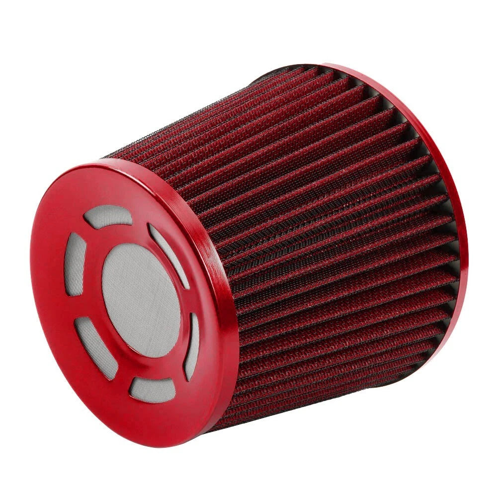 3" 76mm Red High Flow Inlet Cold Air Intake Filter for