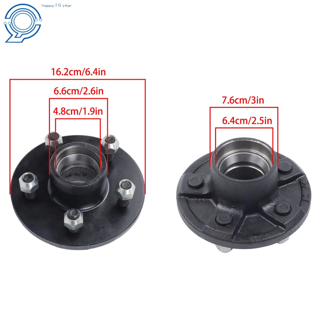 Trailer Bearing Kit for 3500 lbs. Spindle 5 on 4.5" Trailer Hub