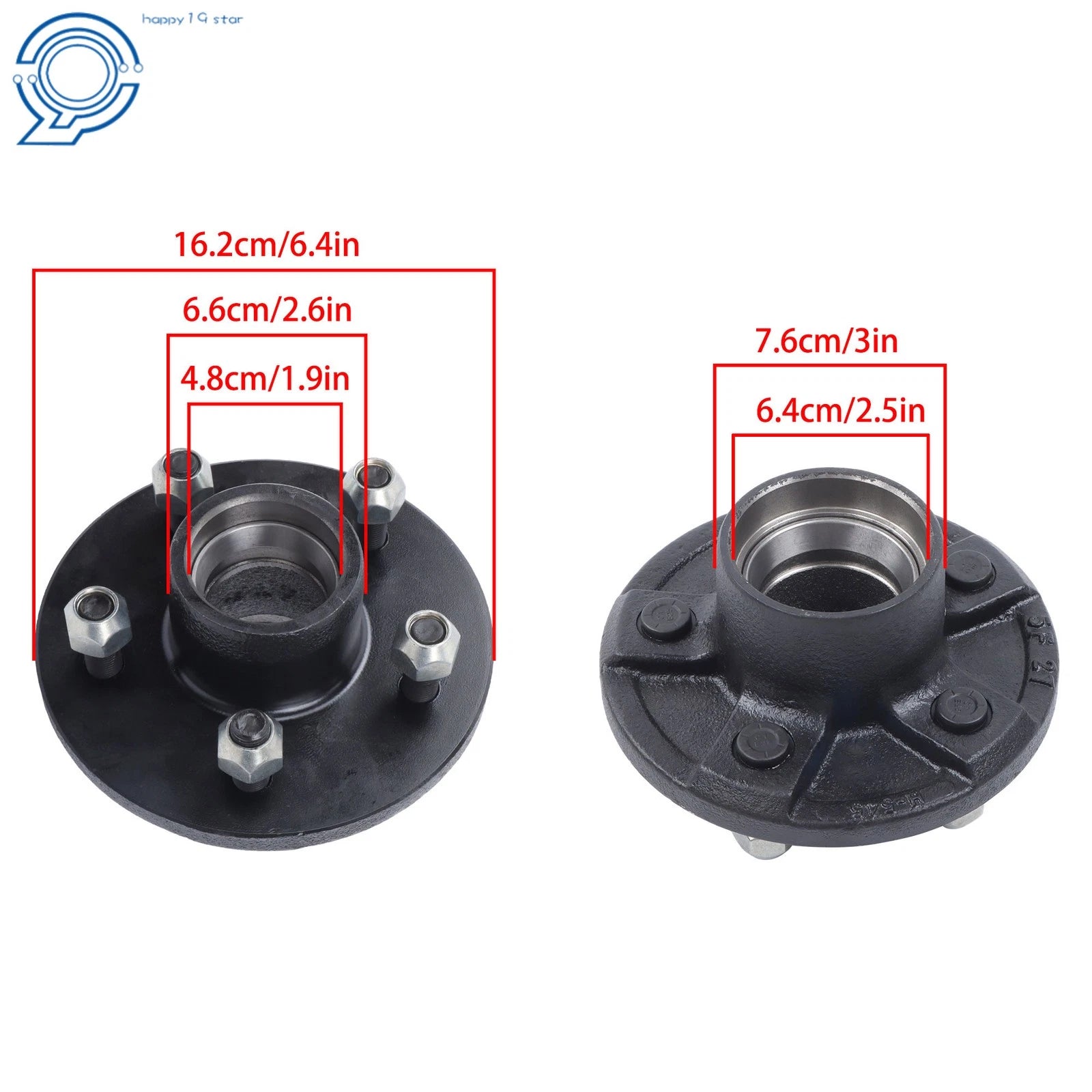 Trailer Bearing Kit for 3500 lbs. Spindle 5 on 4.5" Trailer Hub