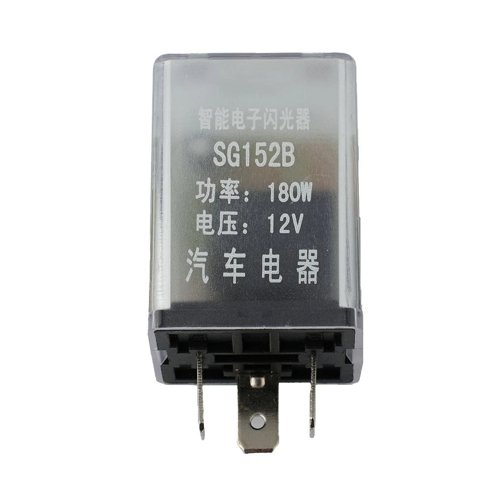 3-Pin LED Turn Signal Flasher Relay for Cars (12V)