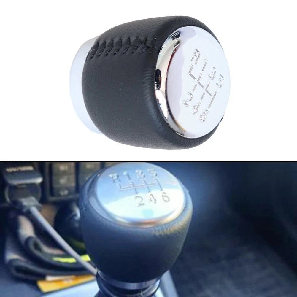 Chrome Plated ABS Leather Gear Knob for Toyota RAV4 (2005–2012)