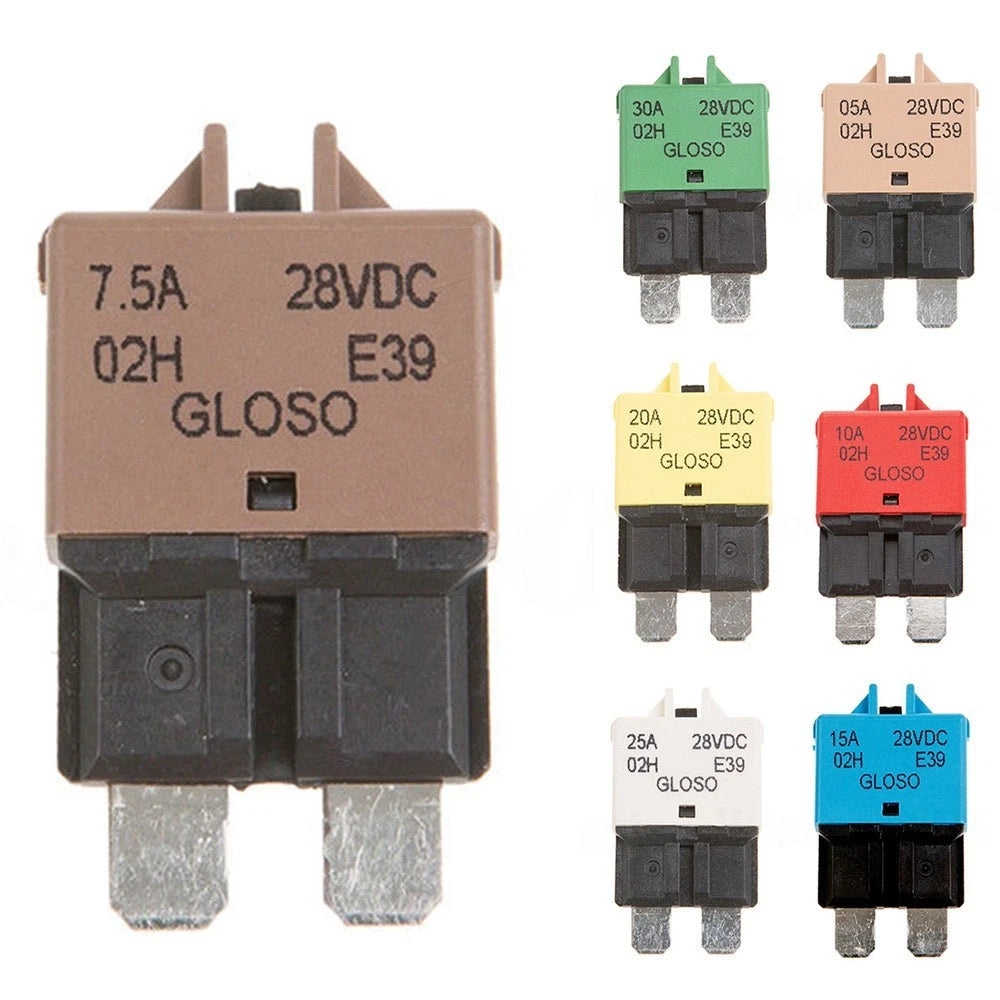 5-30A AMP Circuit Breaker for Dual Battery 12V 24V (Waterproof, Manual Reset)