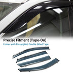 Window Deflectors for Hyundai Santa Fe (2013–2018) - Side Window Vent Visors Black