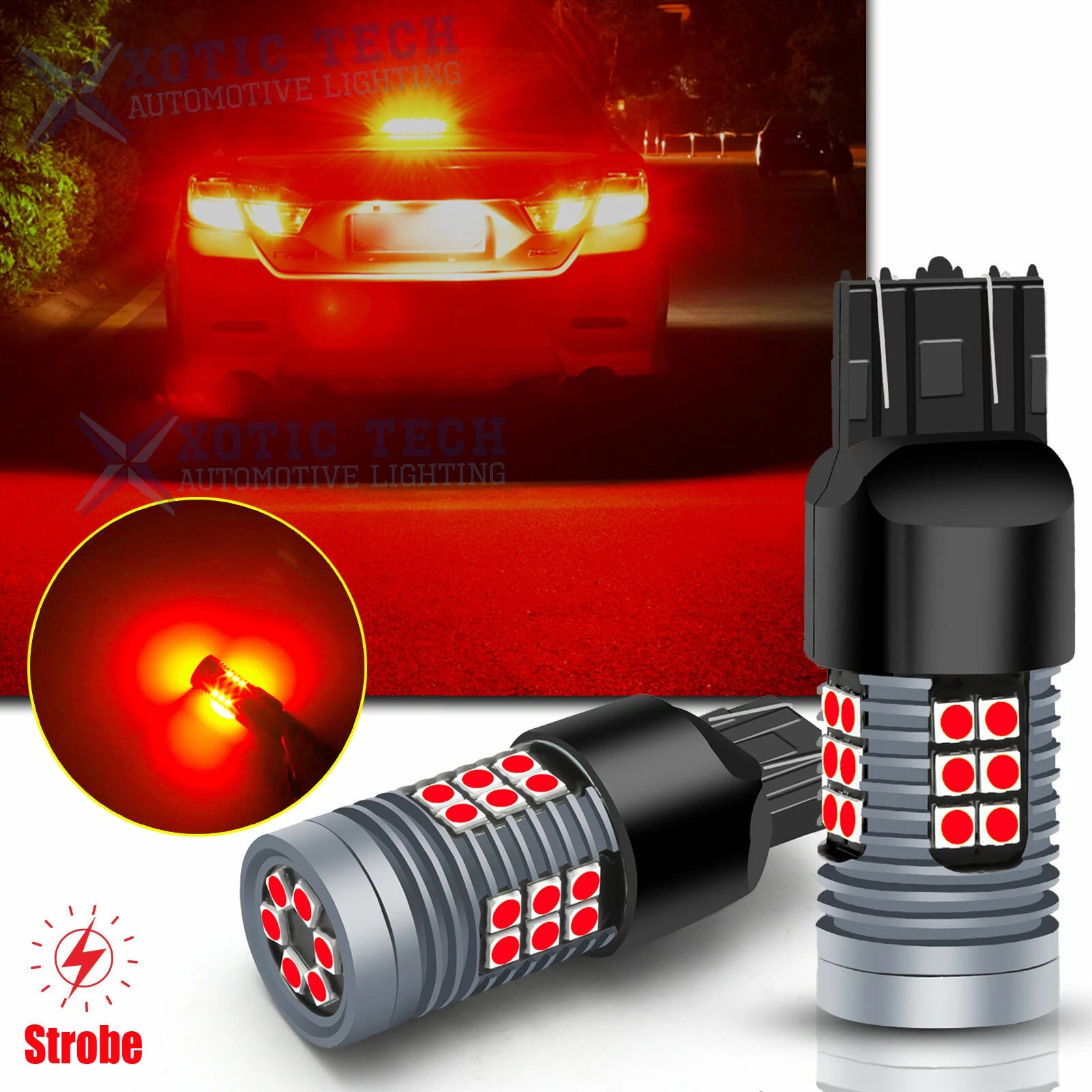 Strobe Flashing Blinker LED Brake Tail Light for Honda Civic CR-V (2–7443)