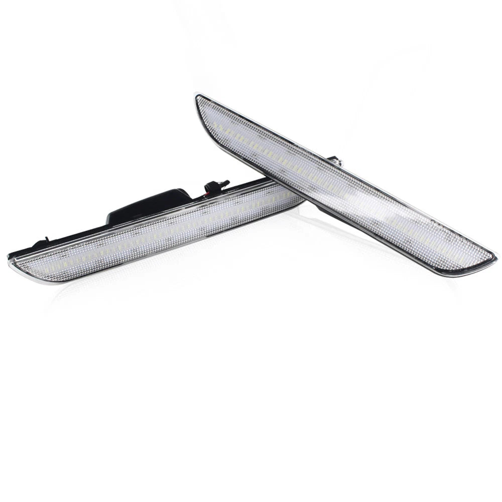 2X Clear Rear Bumper Reflectors for Ford Mustang (2015–2023)
