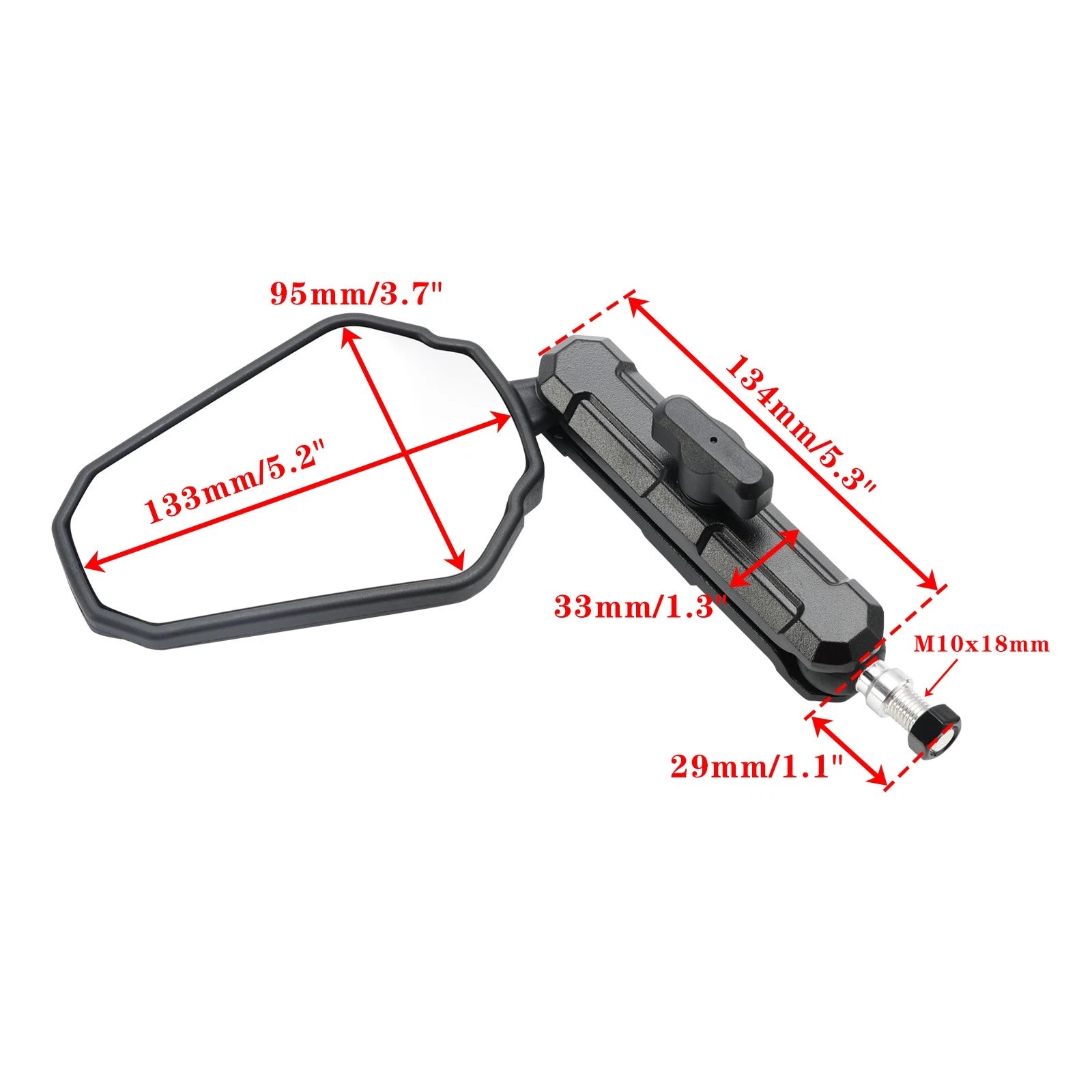 Mirror Kit for Yamaha MT-09/SP/Tracer 9/900/GT/Tenere 900/XSR 900/700