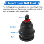 2X Front Lower Ball Joints for Hyundai Elantra (1995–2006) No. 5453031600/K500031