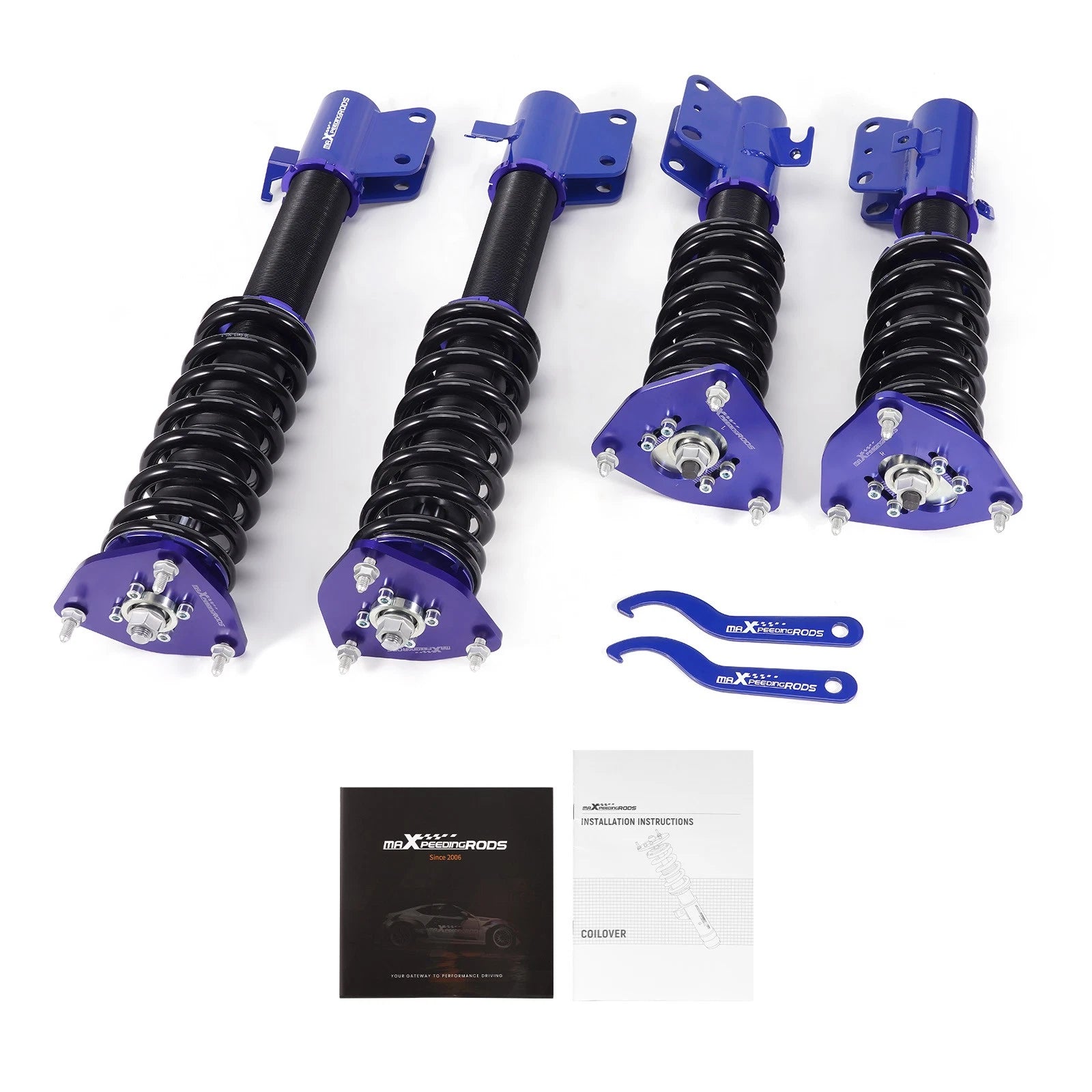 Adjustable Coilovers Shocks Kit for Subaru WRX STI (2005–2007)