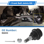2X Front Lower Ball Joints for Chevrolet Silverado 1500 HD (2001–2003) No.K6693