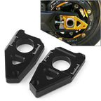 Motorcycle Axle Spindle Chain Adjuster Blocks for Yamaha YZF FZ8 FZ1 TMAX (2010-2017)
