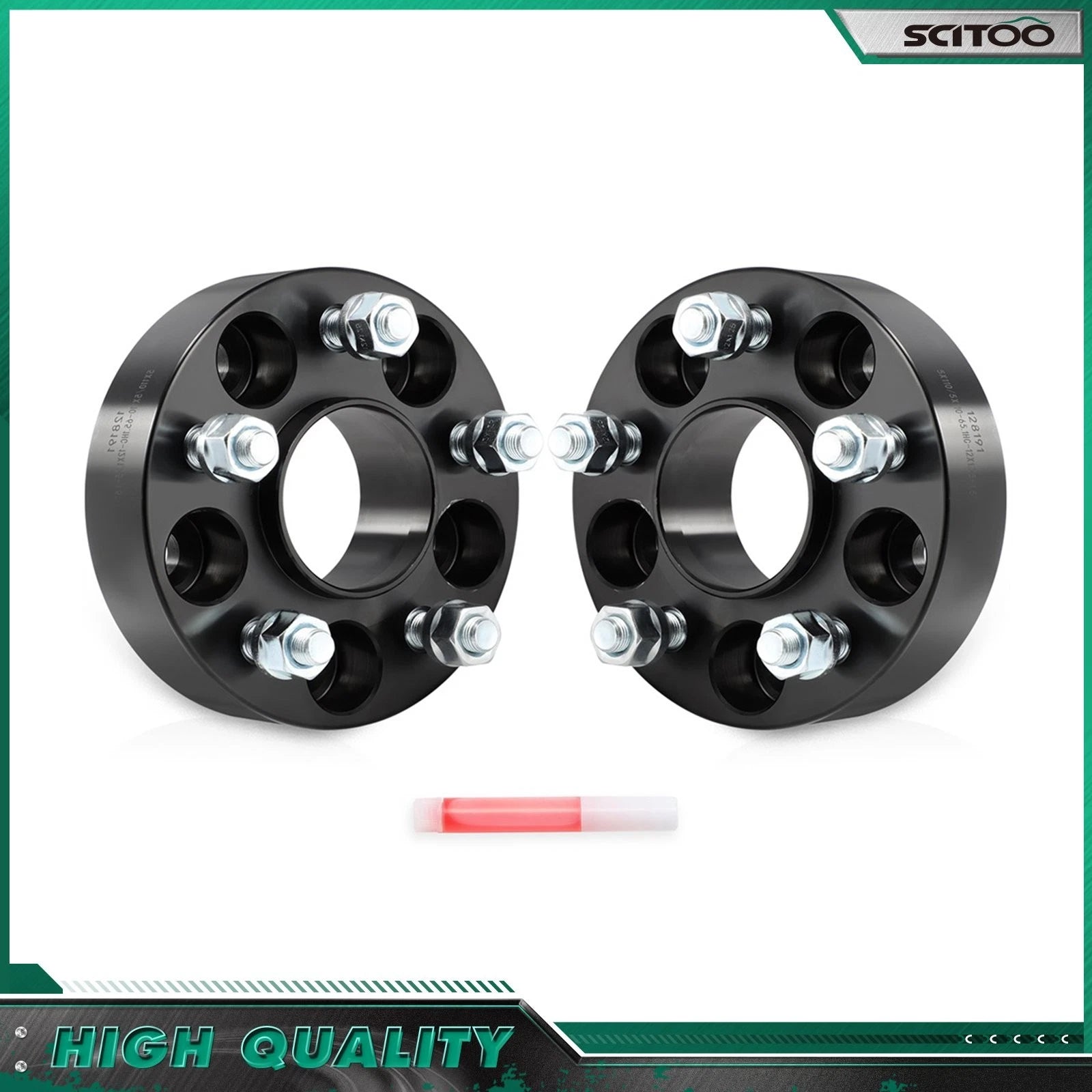 2X 1.5" 5x110 Wheel Spacers 12x1.25 for Chrysler 200 (2015–2017) Cherokee (2014–2023)