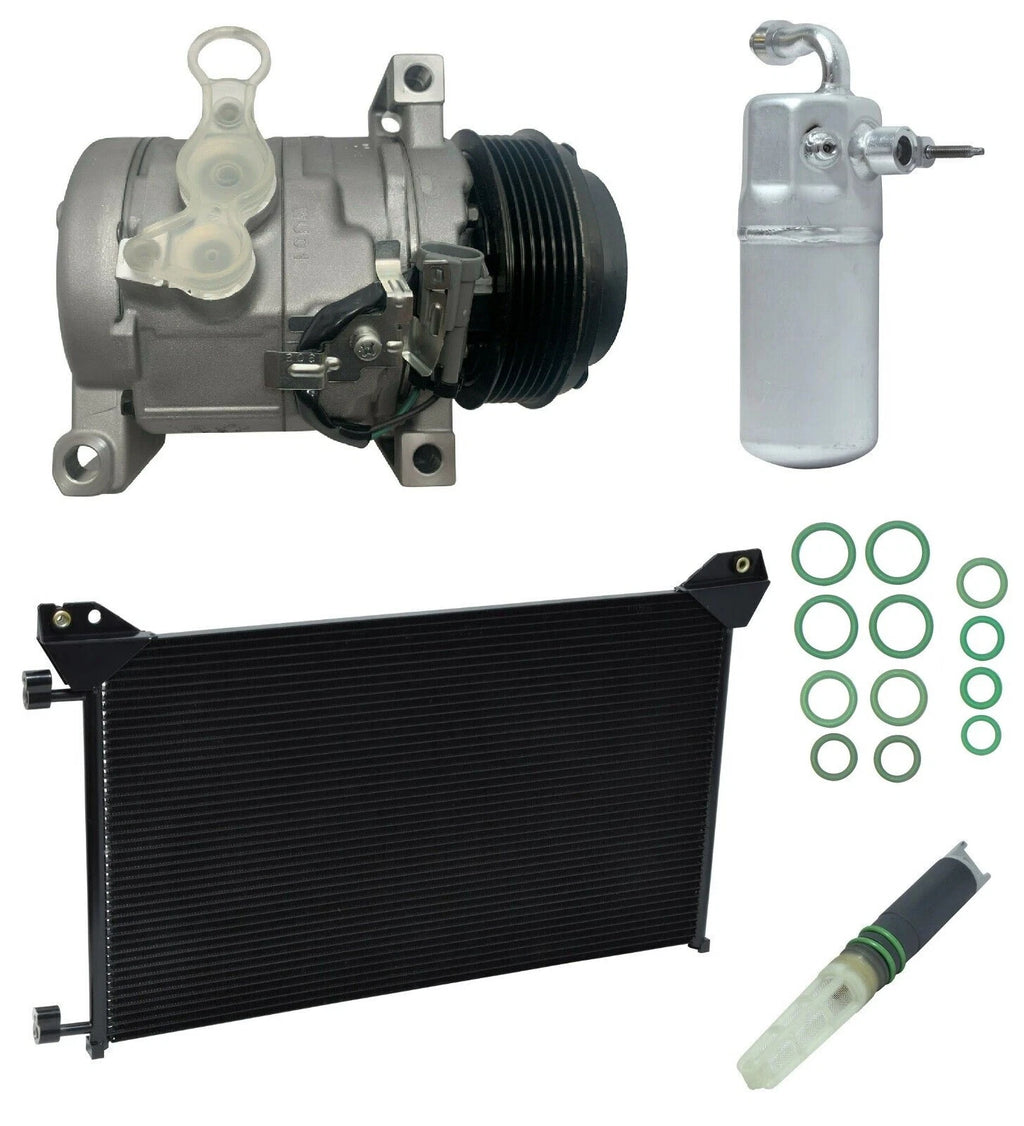 AC Compressor Kit With Condenser for GMC Sierra 3500 HD 6.6L (2011–2013)