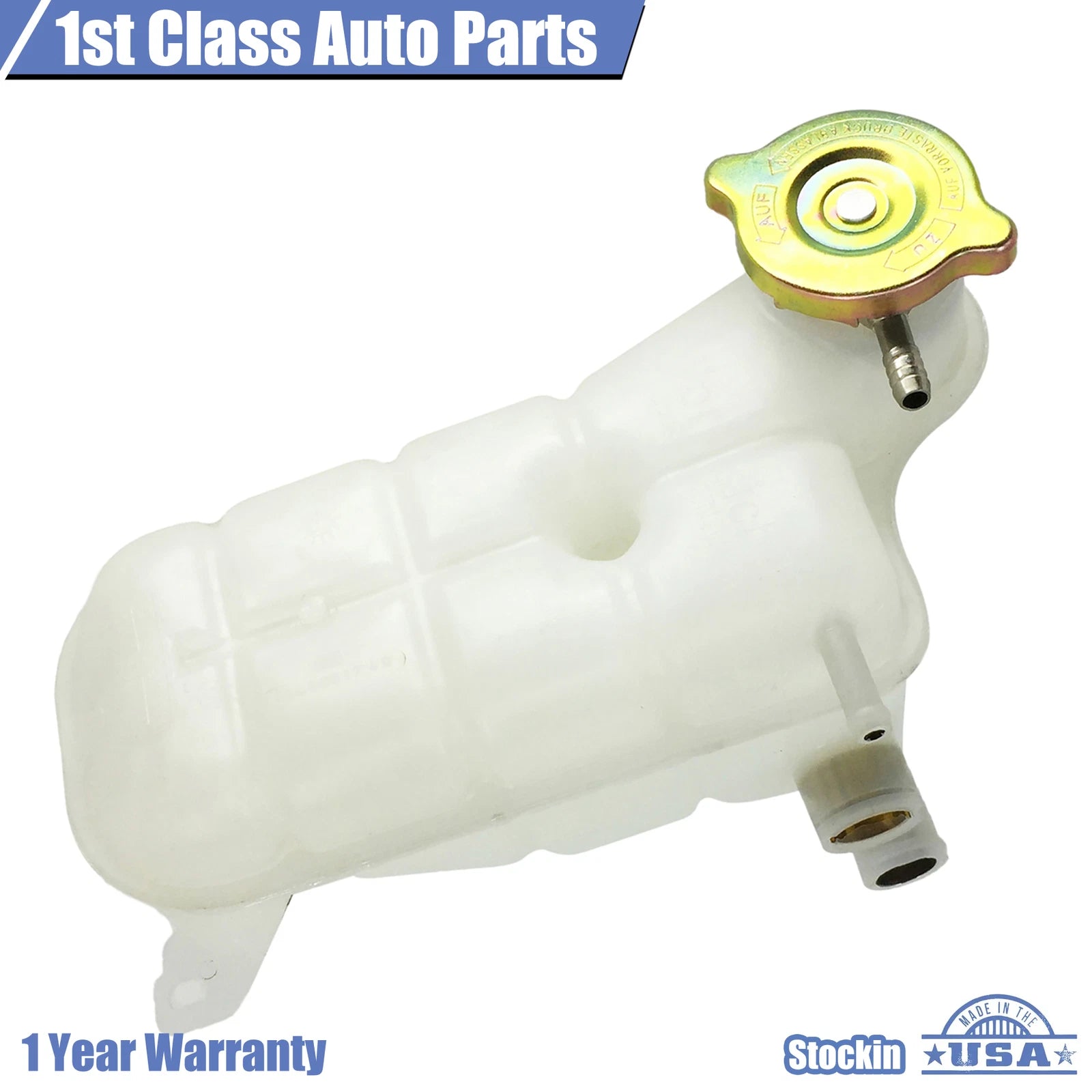 Coolant Overflow Tank Reservoir with Cap for Mercedes-Benz W201 W124 (1983–1996)